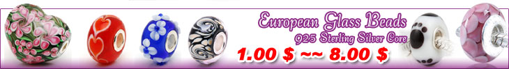 925 European Glass Beads