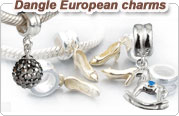 European style dangle beads
