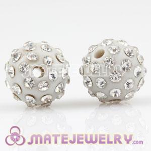 12mm Sambarla Style Plastic Beads with Crystal