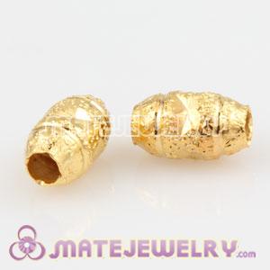5X8.3mm Sambarla Style Gold Plated Copper Beads