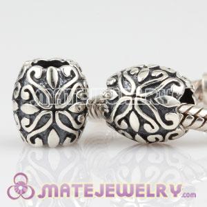925 Sterling Silver Flower charm Beads fit European Beads