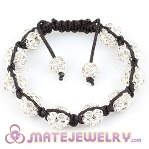 Sambarla style Bracelets with hollow white crystal Ball Bead