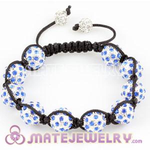 2011 hottest Sambarla style blue Crystal Disco Bead Bracelets