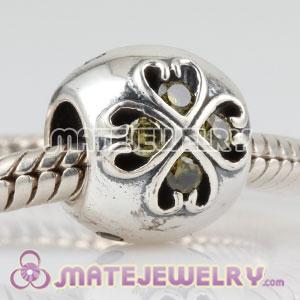 Sterling Silver August Birthstone Charm Beads 