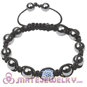 Fashion Tresor Bracelets with blue Czech Crystal and Hematite beads 
