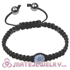 2011 latest Tresor Macrame Bracelets with blue Crystal and Hematite beads 