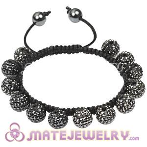 Fashion Tresor Bracelets with grey Czech Crystal and Hematite