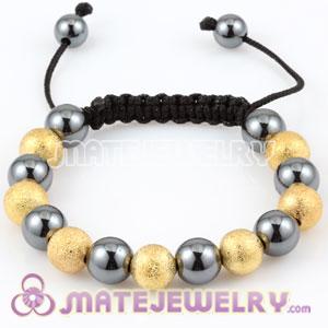 Sambarla Inspired Bracelets with Gold Plated Copper Beads and Hematite