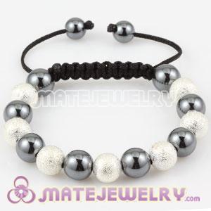 Sambarla Inspired Bracelets with silver Plated Copper Beads and Hematite