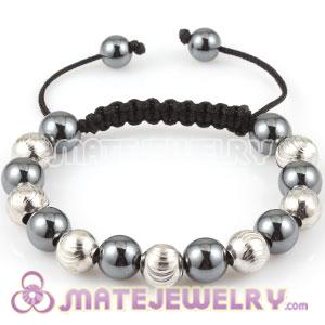 Sambarla Inspired Bracelets with silver Plated screw thread Copper Beads and Hematite
