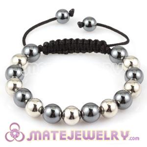 Sambarla Inspired Bracelets with silver Plated Copper Beads and Hematite