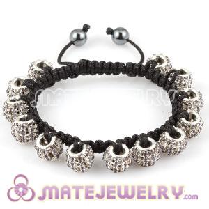 Fashion handmade Sambarla Style Bracelets with lavender Crystal inlayed Beads and Hematite