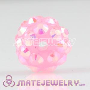 10mm Sambarla Style Pink Plastic Beads