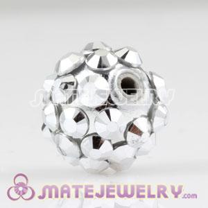 10mm Sambarla Style Grey Plastic Beads