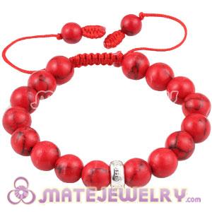 Red Coral and Sterling Silver Beads Tscharm Jewelry Sambarla Bracelet Wholesale