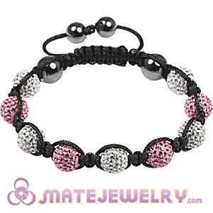 Fashion Tresor Bracelets with Pave Czech Crystal and Hematite beads 