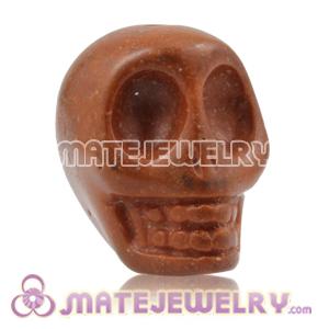 17×18mm Sambarla Style Burlywood Turquoise Skull Head Ball Beads 