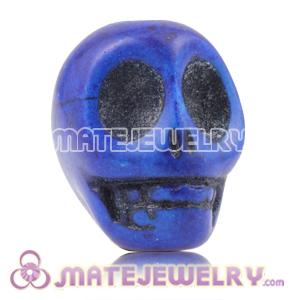 17×18mm Sambarla Style Mediumslateblue Turquoise Skull Head Ball Beads 