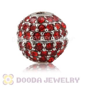 10mm Copper Disco Ball Bead Pave Pave Austrian Crystal handmade Style