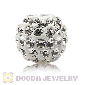 8mm handmade style Pave white Czech Crystal Bead wholesale