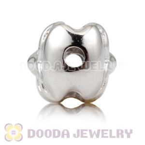 8×11mm Rhodium plated Sterling Silver Skull Head Bead 