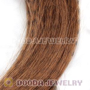 Striped Synthetic Coffee Feather Hair Extension Wholesale