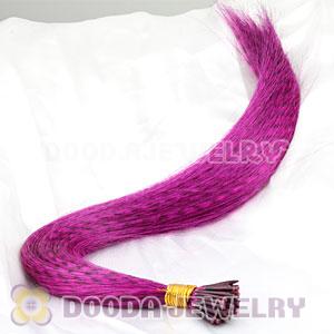 Striped Synthetic Pink Feather Hair Extension Wholesale