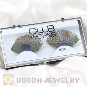 Fashion Radiant Peacock Tail Eye Feather False Eyelash Wholesale