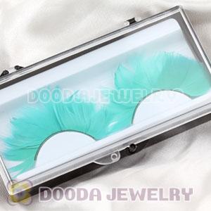 Fashion Dyed Green Feather False Eyelash Wholesale