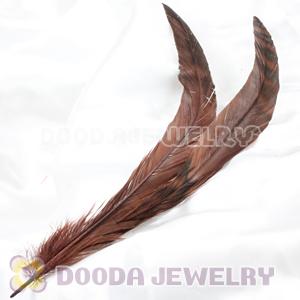 Natural Brown Barred Plymouth Rock Rooster Feather Hair Extensions Wholesale