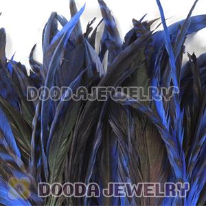 Natural Navy Barred Plymouth Rock Rooster Feather Hair Extensions Wholesale
