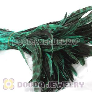 Natural Green Barred Plymouth Rock Rooster Feather Hair Extensions Wholesale