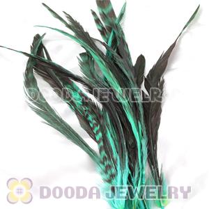 Natural Green Barred Plymouth Rock Rooster Feather Hair Extensions Wholesale