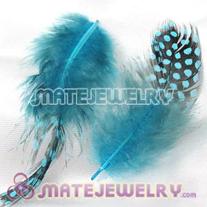 Wholesale Blue Guinea Fowl Feather Hair Extensions 