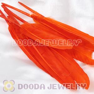 Orange Goose Satinette Wing Feather Hair Extensions Wholesale