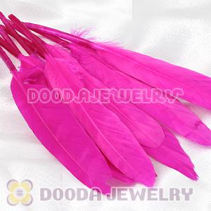Magenta Goose Satinette Wing Feather Hair Extensions Wholesale