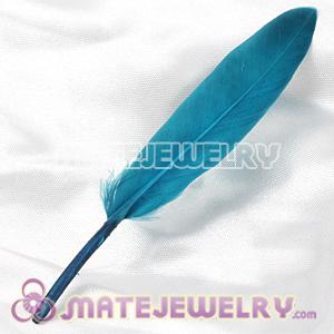 Navy Goose Satinette Wing Feather Hair Extensions