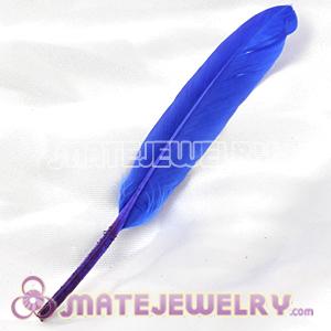 Ocean Blue Goose Satinette Wing Feather Hair Extensions