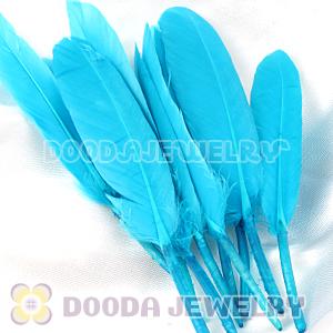 Royal Blue Red Goose Satinette Wing Feather Hair Extensions Wholesale