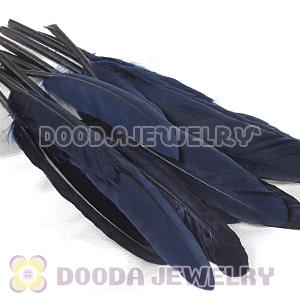 Ink Blue Red Goose Satinette Wing Feather Hair Extensions Wholesale