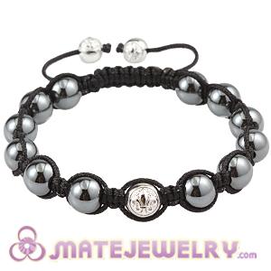 Tresor Men Bracelets With Sterling Silver Logo Beads And Hematite
