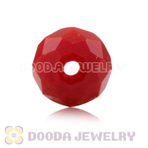 8mm Handmade Style Red Faceted Crystal Glass Beads Wholesale