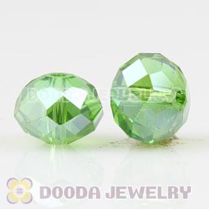 10mm Handmade Style Green Faceted Crystal Glass Beads Wholesale