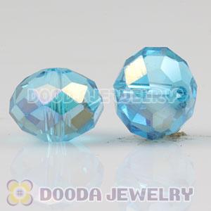 10mm Handmade Style Blue Faceted Crystal Glass Beads Wholesale