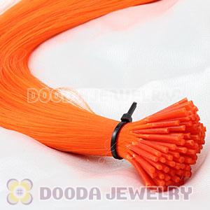 Fashion Orange Synthetic Feather Extension Wholesale