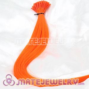 Fashion Synthetic Orange Feather Hair Extensions Cheap 