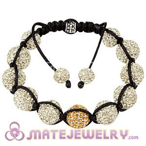 Sambarla Style Ivory Disco Ball Bead Fashion Alloy Crystal Bracelets 