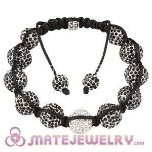 Sambarla Style Black Disco Ball Bead Fashion Alloy Crystal Bracelets 