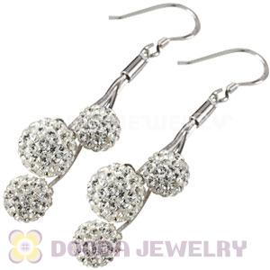 Czech Crystal Ball Sterling Silver Dangle Earrings Wholesale 