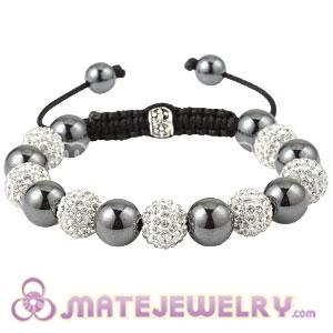2011 Fashion Sambarla Style Bracelets With Crystal And Hematite